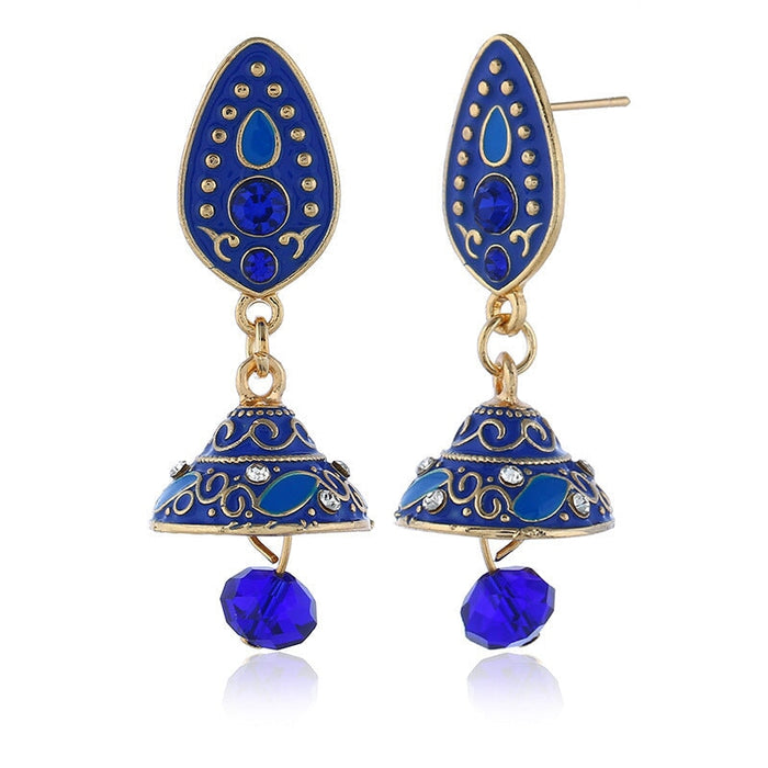 Wholesale Boho Zinc Alloy Rhinestone Earrings JDC-ES-Duoh003 Earrings 朵涵 Wholesale Jewelry JoyasDeChina Joyas De China