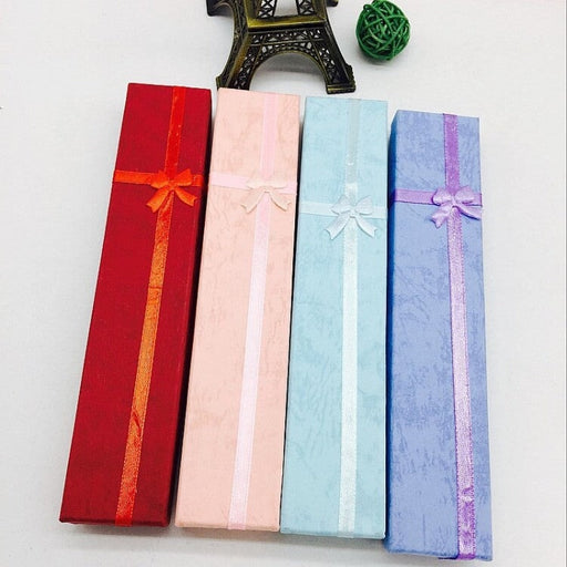 Wholesale Bow Cardboard Sponge Flannel Jewelry Box JDC-JP-Fuyong010 Jewelry packaging 福永 Wholesale Jewelry JoyasDeChina Joyas De China