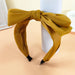 Wholesale Bow Knot Wide Brim Fabric Headband JDC-HD-O383 Headband 潮炫 yellow Wholesale Jewelry JoyasDeChina Joyas De China