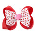 Wholesale Bow Ribbed Band Kids Hair Clip JDC-HC-Danzuo024 Hair Clips 丹左 red Wholesale Jewelry JoyasDeChina Joyas De China