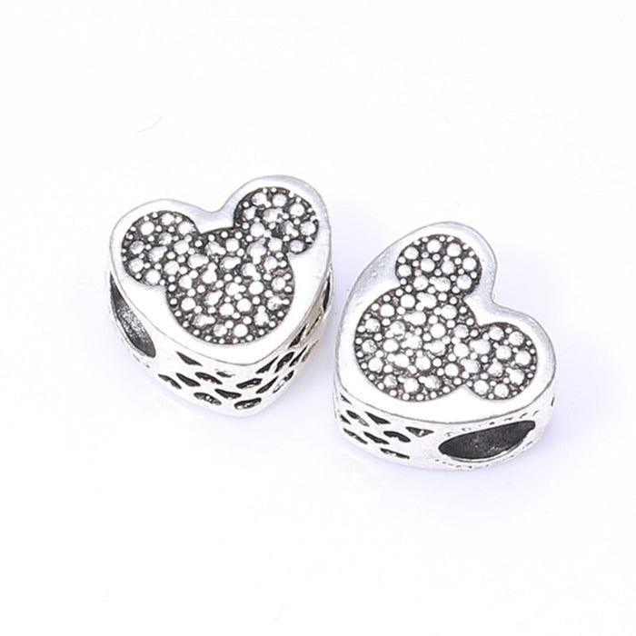 Wholesale Bracelet Accessories Rhinestones DIY Alloy Silver Plated Beads JDC-DIY-XingL006 DIY 星銮 MQ Wholesale Jewelry JoyasDeChina Joyas De China