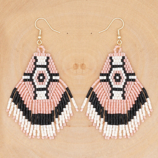 Wholesale Braided MGB Rice Beads Tassel Beaded Earrings JDC-ES-GBH004 Earrings 怪我咯 MG-E200023A Wholesale Jewelry JoyasDeChina Joyas De China