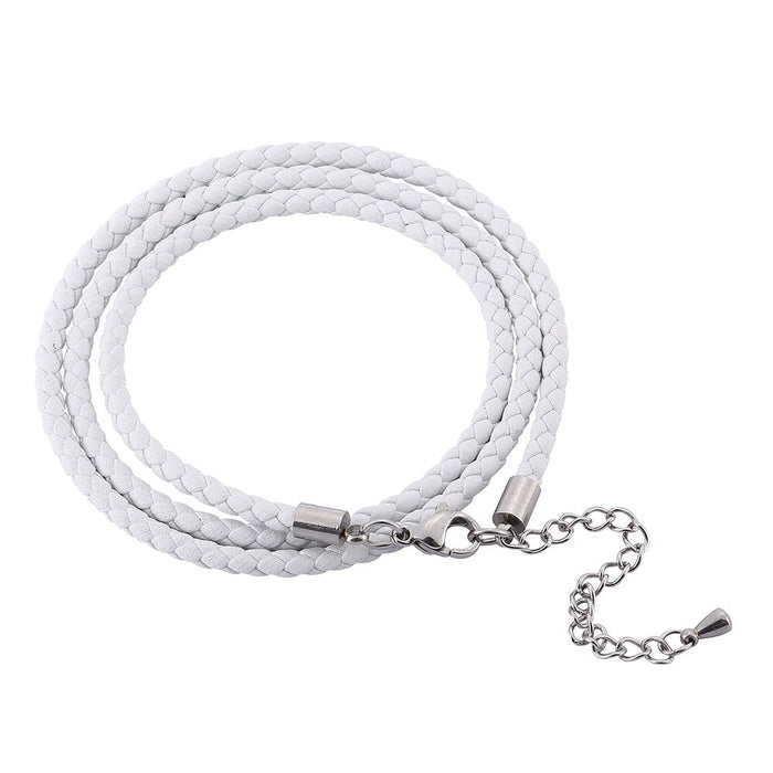 Wholesale Braided Multilayer Leather Cord Stainless Steel Couple Bracelet JDC-BT-RShen018 Bracelet 日盛 Wholesale Jewelry JoyasDeChina Joyas De China