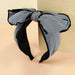 Wholesale Broad Brim Fabric Houndstooth Bow Headband JDC-HD-O380 Headband 潮炫 Wholesale Jewelry JoyasDeChina Joyas De China