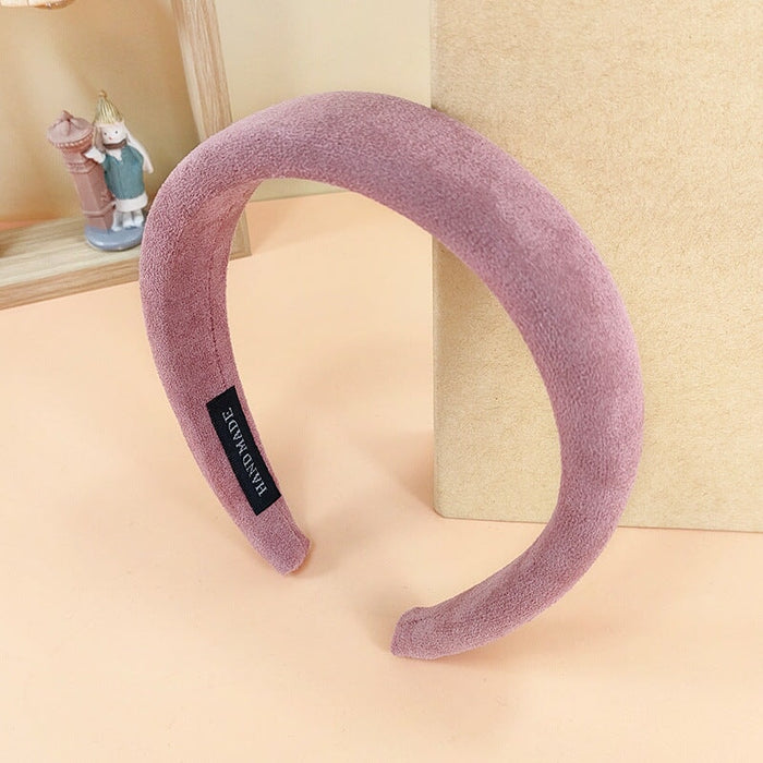 Wholesale Broad Brim Fabric Knit Leather Headband JDC-HD-O388 Headband 潮炫 Wholesale Jewelry JoyasDeChina Joyas De China