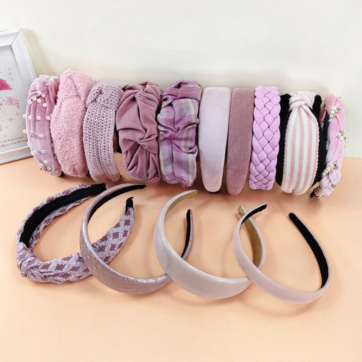 Wholesale Broad Brim Fabric Knit Leather Headband JDC-HD-O388 Headband 潮炫 Wholesale Jewelry JoyasDeChina Joyas De China