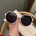 Wholesale brown fashion round frame sunglasses JDC-SG-JinF007 Sunglasses 季丰 Wholesale Jewelry JoyasDeChina Joyas De China