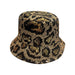 Wholesale Bucket Hat Double-sided leopard print sequined hat for women sun protection hat casual basin hat Hat JoyasDeChina Wholesale Jewelry JoyasDeChina Joyas De China