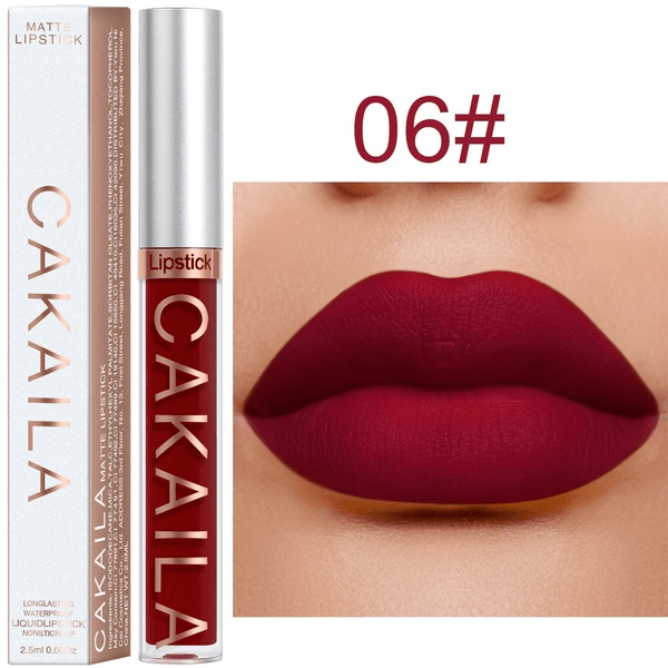 Wholesale CAKAILA 18 Color Lipstick Matte Non-stick Cup Waterproof Lip Gloss JDC-MK-Nic003 lipstick 尼采 Wholesale Jewelry JoyasDeChina Joyas De China