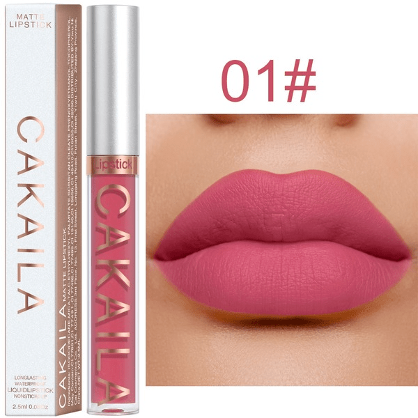 Wholesale CAKAILA 18 Color Lipstick Matte Non-stick Cup Waterproof Lip Gloss JDC-MK-Nic003 lipstick 尼采 Wholesale Jewelry JoyasDeChina Joyas De China