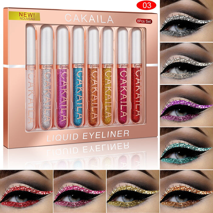 Wholesale CAKAILA 8 Color Liquid Eyeliner Set JDC-EY-Nic005 eyeliner 尼采 03 Wholesale Jewelry JoyasDeChina Joyas De China