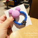 Wholesale candy color smiley face fold leather band (F) JDC-HS-QianY002 Hair Scrunchies 茜月 purple Wholesale Jewelry JoyasDeChina Joyas De China