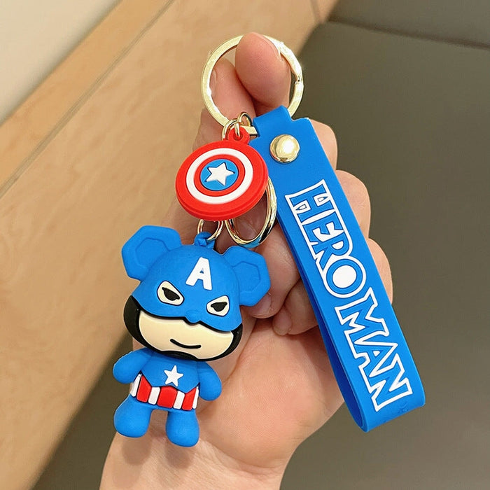 Wholesale Cartoon Bear Doll PVC Silicone Alloy Keychain (F) JDC-KC-FeiRun021 Keychains 飞润 Wholesale Jewelry JoyasDeChina Joyas De China