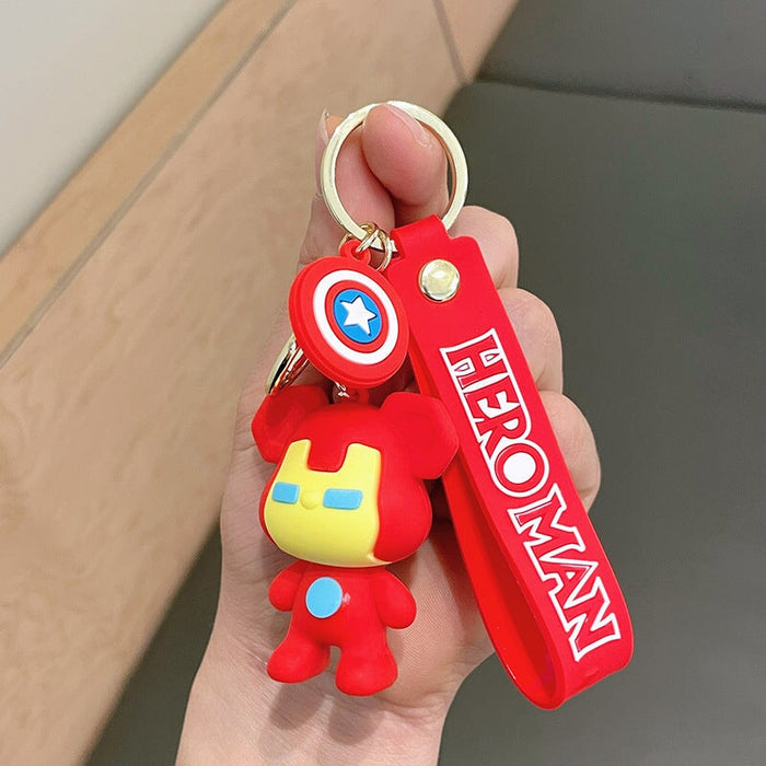 Wholesale Cartoon Bear Doll PVC Silicone Alloy Keychain (F) JDC-KC-FeiRun021 Keychains 飞润 Wholesale Jewelry JoyasDeChina Joyas De China