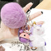 Wholesale cartoon hair ball plastic doll Pom Pom keychain JDC-KC-FeiRun022 Keychains 飞润 Wholesale Jewelry JoyasDeChina Joyas De China