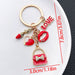 Wholesale Cartoon Oil Dropping Red Love Bag Red Lip Keychain Bag Jewelry Pendant Keychains JoyasDeChina Er879-drip oil red valentine's day love red lips love keychain-13.7g Wholesale Jewelry JoyasDeChina Joyas De China