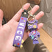 Wholesale Cartoon Space Bear Silicone Keychain JDC-KC-FeiRun010 Keychains 飞润 purple Wholesale Jewelry JoyasDeChina Joyas De China