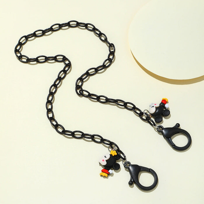 Wholesale Cartoon Universal 58cm Mask Chain Acrylic Glasses Chain JDC-MC-ZhanY009 Maskchain 展言 black Wholesale Jewelry JoyasDeChina Joyas De China