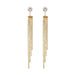 Wholesale chain long tassel earrings JDC-ES-Sideng020 Earrings 思登 Wholesale Jewelry JoyasDeChina Joyas De China