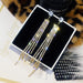 Wholesale chain long tassel earrings JDC-ES-Sideng020 Earrings 思登 Golden Wholesale Jewelry JoyasDeChina Joyas De China