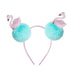 Wholesale Children's Hair Ball Imitation Rex Rabbit Hair Headband (F)JDC-HD-PRY004 Headband 彭日耀 blue Wholesale Jewelry JoyasDeChina Joyas De China