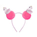 Wholesale Children's Hair Ball Imitation Rex Rabbit Hair Headband (F)JDC-HD-PRY004 Headband 彭日耀 rose red Wholesale Jewelry JoyasDeChina Joyas De China