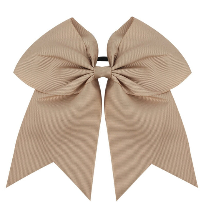 Wholesale Children's Headwear Bow Ribbed Webbing Hair Scrunchies JDC-HS-Danzuo004 Hair Scrunchies 丹左 Ginger color Wholesale Jewelry JoyasDeChina Joyas De China