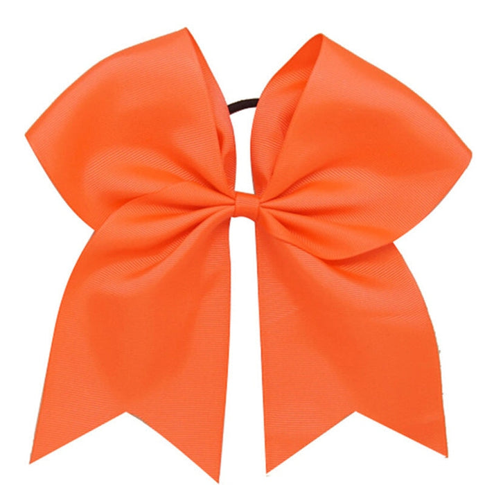 Wholesale Children's Headwear Bow Ribbed Webbing Hair Scrunchies JDC-HS-Danzuo005 Hair Scrunchies 丹左 orange Wholesale Jewelry JoyasDeChina Joyas De China