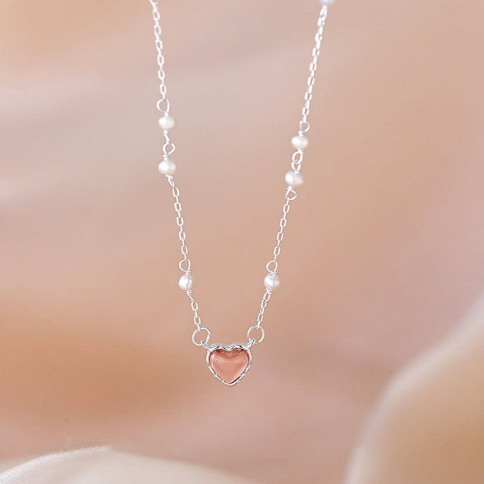 Wholesale choker necklace pearl necklace Vintage Style Long Necklace Large Pendant Necklaces JoyasDeChina Love Pearl White Gold Wholesale Jewelry JoyasDeChina Joyas De China
