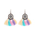 Wholesale Circle Alloy Tassel Earrings JDC-ES-ZhanY023 Earrings 展言 Wholesale Jewelry JoyasDeChina Joyas De China