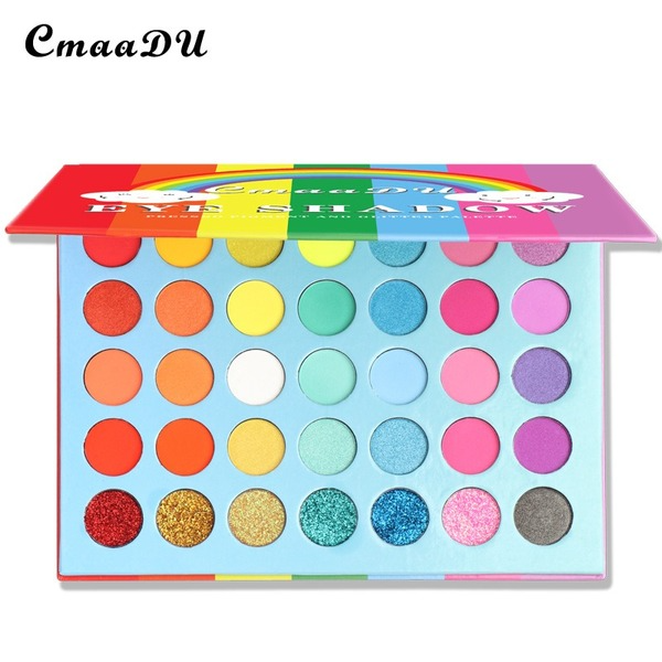 Wholesale CmaaDu 35 Colors Rainbow Matte Metal Waterproof Glitter Eyeshadow PaletteJDC-SH-Nic007 eyeshadow 尼采 Wholesale Jewelry JoyasDeChina Joyas De China