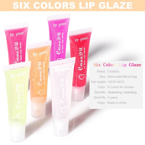 Wholesale CmaaDu 6 Colors Pure Transparent Moisturizing Moisturizing Lip Balm Lip Glaze JDC-MK-Nic020 lipstick 尼采 Wholesale Jewelry JoyasDeChina Joyas De China