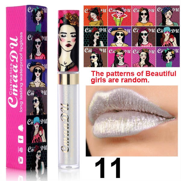 Wholesale CmaaDu Beauty Girl Symphony Chameleon Rhinestone Glitter Lip Gloss Lipstick JDC-MK-Nic009 lipstick 尼采 11 Wholesale Jewelry JoyasDeChina Joyas De China