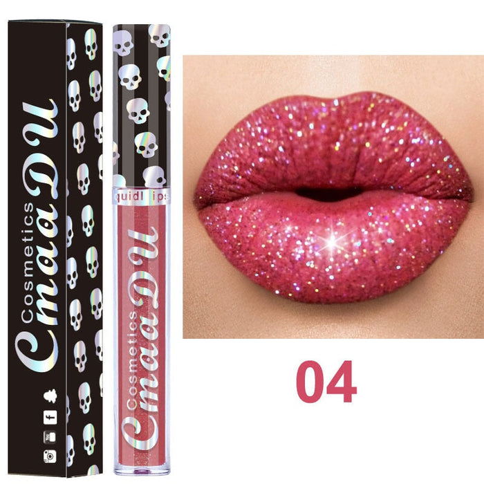 Wholesale CmaaDu Laser Skull Rhinestone Illusion Lip Gloss Lipstick JDC-MK-Nic011 lipstick 尼采 04 Wholesale Jewelry JoyasDeChina Joyas De China