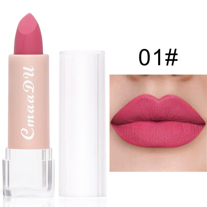 Wholesale CmaaDu Lipstick 15 Colors Lip Gloss New Matte Moisturizing Waterproof JDC-MK-Nic007 lipstick 尼采 01 Wholesale Jewelry JoyasDeChina Joyas De China