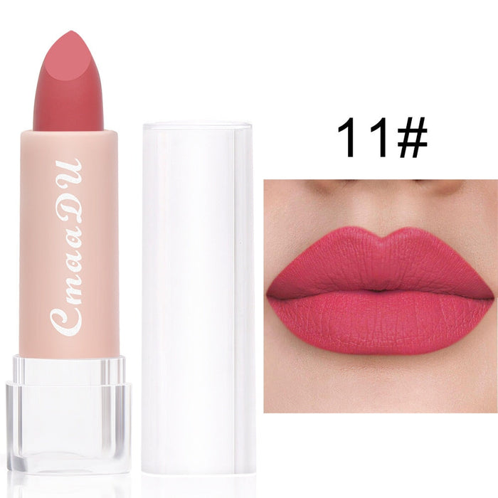 Wholesale CmaaDu Lipstick 15 Colors Lip Gloss New Matte Moisturizing Waterproof JDC-MK-Nic007 lipstick 尼采 11 Wholesale Jewelry JoyasDeChina Joyas De China