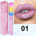 Wholesale CmaaDu Rhinestone Symphony Shiny Matte Metallic Lip Gloss Lipstick JDC-MK-Nic008 lipstick 妮彩 01 Wholesale Jewelry JoyasDeChina Joyas De China