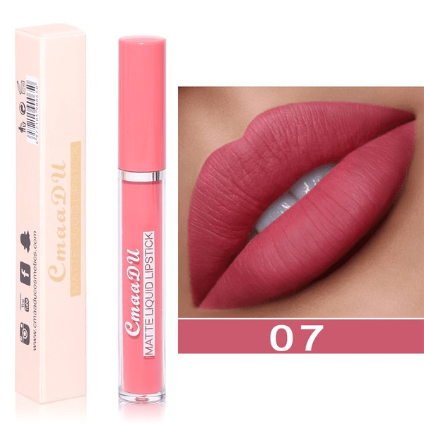 Wholesale CmaaDu10 Color Matte Lipstick Non-stick Cup Long Lasting Waterproof Liquid Lip Gloss JDC-MK-Nic014 lipstick 尼采 Wholesale Jewelry JoyasDeChina Joyas De China