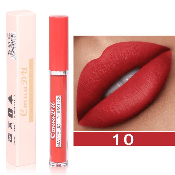 Wholesale CmaaDu10 Color Matte Lipstick Non-stick Cup Long Lasting Waterproof Liquid Lip Gloss JDC-MK-Nic014 lipstick 尼采 Wholesale Jewelry JoyasDeChina Joyas De China