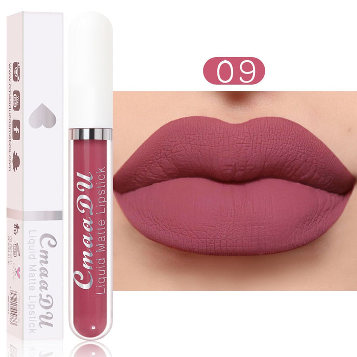 Wholesale CmaaDu18 Color Lipstick Matte Non-stick Cup Waterproof Long Lasting Lip Gloss JDC-MK-Nic001 lipstick 尼采 09 Wholesale Jewelry JoyasDeChina Joyas De China