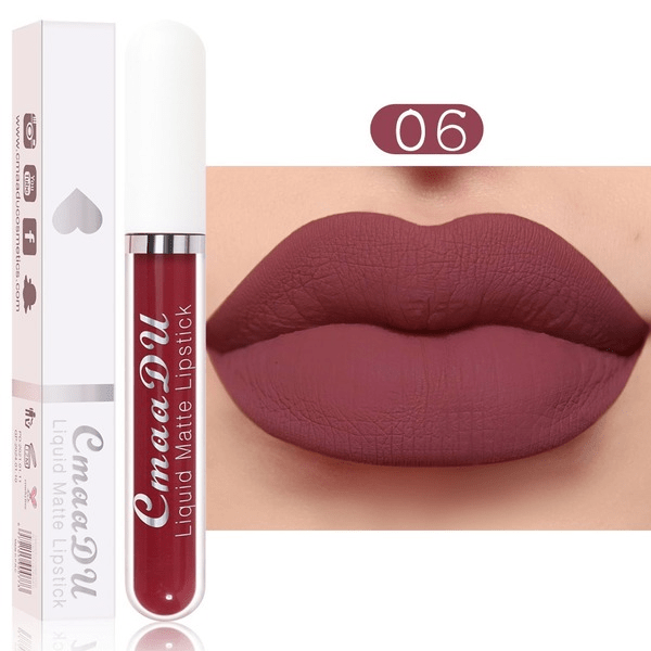 Wholesale CmaaDu18 Color Lipstick Matte Non-stick Cup Waterproof Long Lasting Lip Gloss JDC-MK-Nic001 lipstick 尼采 Wholesale Jewelry JoyasDeChina Joyas De China