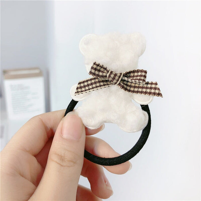 Wholesale coffee Plush hair circle JDC-HS-Jiax006 Hair Scrunchies 佳芯 1692 Wholesale Jewelry JoyasDeChina Joyas De China