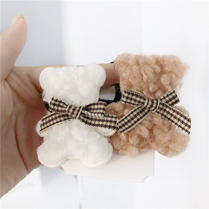 Wholesale coffee Plush hair circle JDC-HS-Jiax006 Hair Scrunchies 佳芯 Wholesale Jewelry JoyasDeChina Joyas De China