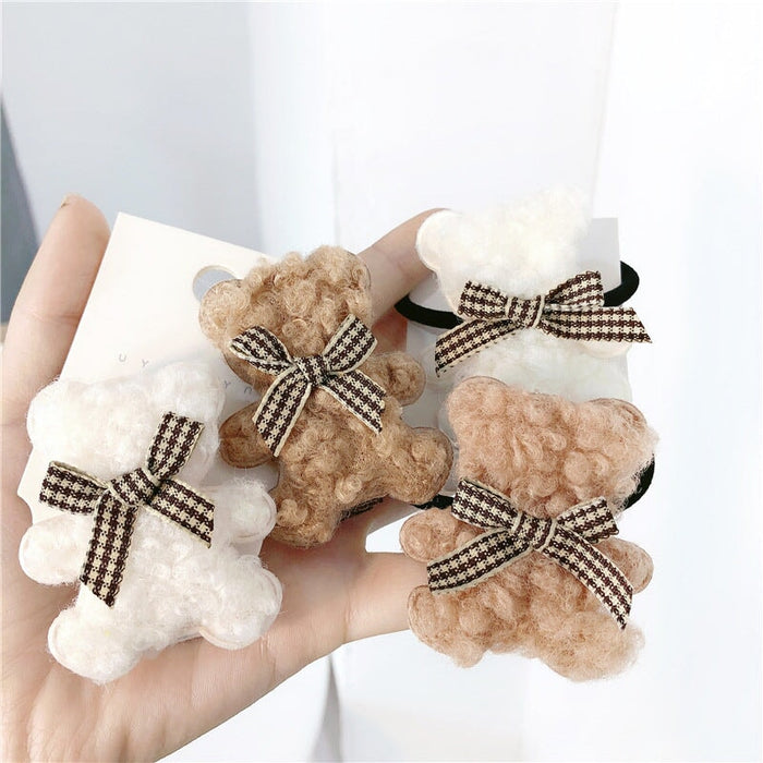 Wholesale coffee Plush hair circle JDC-HS-Jiax006 Hair Scrunchies 佳芯 Wholesale Jewelry JoyasDeChina Joyas De China