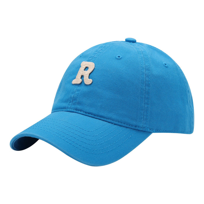 Wholesale Color Soft Top R Letter Cotton Baseball Hat JDC-FH-SiLi005 Fashionhat 思黎 Glacial blue adjustable Wholesale Jewelry JoyasDeChina Joyas De China