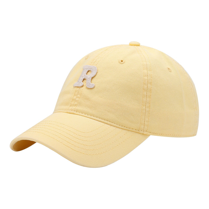 Wholesale Color Soft Top R Letter Cotton Baseball Hat JDC-FH-SiLi005 Fashionhat 思黎 Lemon yellow adjustable Wholesale Jewelry JoyasDeChina Joyas De China