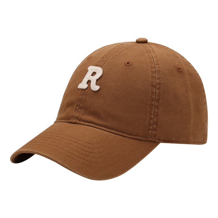 Wholesale Color Soft Top R Letter Cotton Baseball Hat JDC-FH-SiLi005 Fashionhat 思黎 light brown adjustable Wholesale Jewelry JoyasDeChina Joyas De China