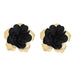 Wholesale colorful fabric flower earrings JDC-ES-RXV002 Earrings JoyasDeChina black Wholesale Jewelry JoyasDeChina Joyas De China