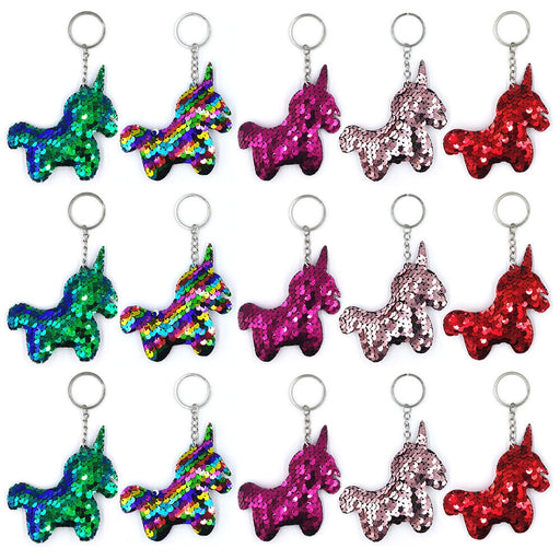 Wholesale Colorful Sequin Pony Keychain JDC-KC-QiShi001 Keychains 奇释 Wholesale Jewelry JoyasDeChina Joyas De China