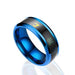 Wholesale Couple Titanium Steel Display Body Temperature Thermometer Ring JDC-RS-TianW001 Rings 添旺 blue 6 Wholesale Jewelry JoyasDeChina Joyas De China